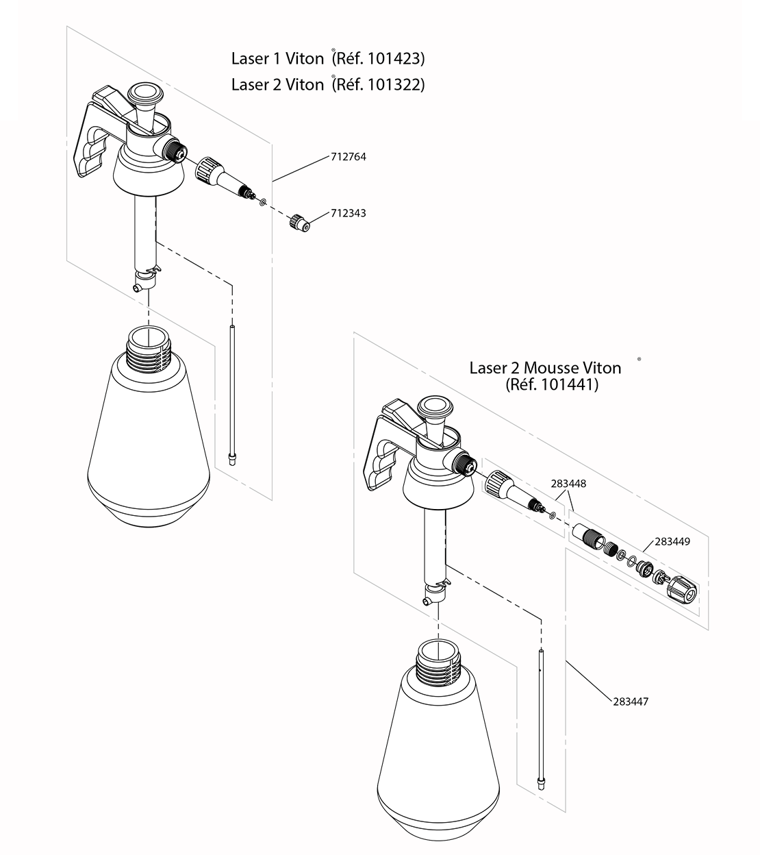 Pièces LASER 2 MOUSSE VITON (Ref. 101441)